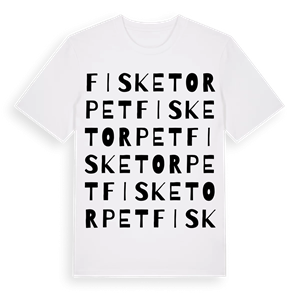 Fisketorpet ordlek t-shirt – ekologisk bomull t-shirt från PinShirt