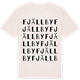 Vintage White t-shirt med Fjällby ordlek t-shirt