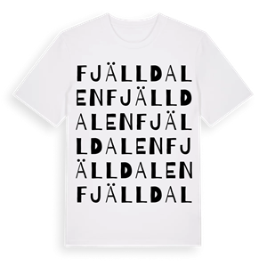 Fjälldalen ordlek t-shirt – ekologisk bomull t-shirt från PinShirt
