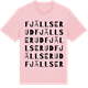Pink Cotton t-shirt med Fjällserud ordlek t-shirt
