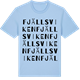 Blue Soul t-shirt med Fjällsviken ordlek t-shirt