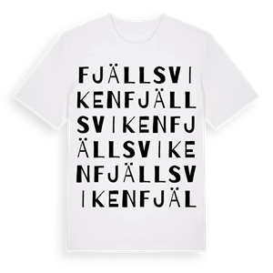Fjällsviken ordlek t-shirt – ekologisk bomull t-shirt från PinShirt