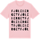 Pink Cotton t-shirt med Fjöleberget ordlek t-shirt