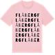 Pink Cotton t-shirt med Flåberg ordlek t-shirt