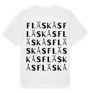 Fläskås ordlek t-shirt – ekologisk bomull t-shirt från PinShirt