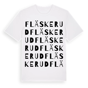 Fläskerud ordlek t-shirt – ekologisk bomull t-shirt från PinShirt