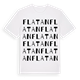 White t-shirt med Flatan ordlek t-shirt