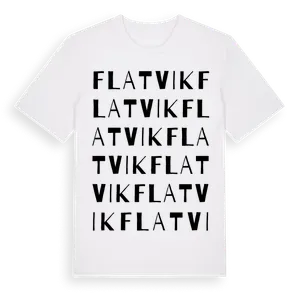 Flatvik ordlek t-shirt – ekologisk bomull t-shirt från Pinshirt