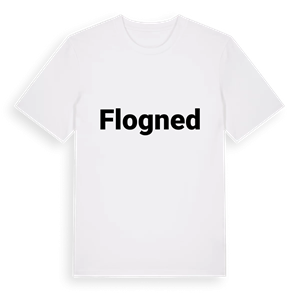 Flogned fetstil t-shirt – ekologisk bomull t-shirt från PinShirt