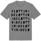 Mid Heather Gray t-shirt med Flottuvan ordlek t-shirt