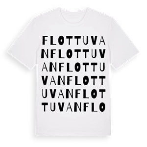Flottuvan ordlek t-shirt – ekologisk bomull t-shirt från PinShirt