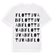 Flottuvan ordlek t-shirt