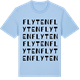 Blue Soul t-shirt med Flyten ordlek t-shirt