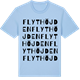 Blue Soul t-shirt med Flythöjden ordlek t-shirt