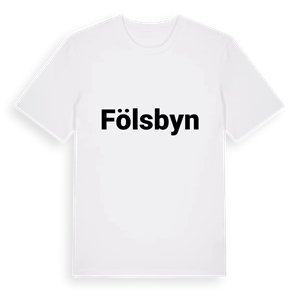 Fölsbyn fetstil t-shirt – ekologisk bomull t-shirt från PinShirt