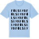 Blue Soul t-shirt med Fölsbyn ordlek t-shirt
