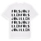 Fölsjökullen ordlek t-shirt