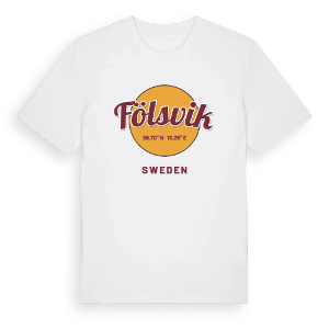 Fölsvik cirkel t-shirt – ekologisk bomull t-shirt från PinShirt