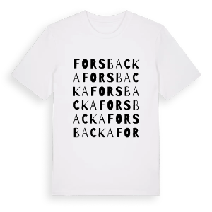 Forsbacka ordlek t-shirt – ekologisk bomull t-shirt från PinShirt