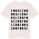 Vintage White t-shirt med Forsberg ordlek t-shirt