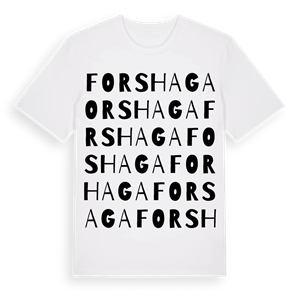 Forshaga ordlek t-shirt – ekologisk bomull t-shirt från PinShirt