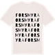 Vintage White t-shirt med Forsmyra ordlek t-shirt