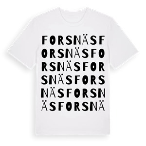 Forsnäs ordlek t-shirt – ekologisk bomull t-shirt från PinShirt