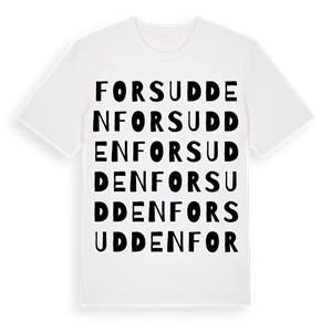 Forsudden ordlek t-shirt – ekologisk bomull t-shirt från PinShirt