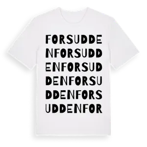 Forsudden ordlek t-shirt – ekologisk bomull t-shirt från Pinshirt