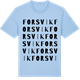Blue Soul t-shirt med Forsvik ordlek t-shirt