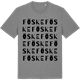 Mid Heather Gray t-shirt med Föske ordlek t-shirt