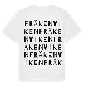 Fräkenviken ordlek t-shirt – ekologisk bomull t-shirt från Pinshirt