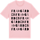 Pink Cotton t-shirt med Framgården ordlek t-shirt