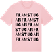 Pink Cotton t-shirt med Framstugan ordlek t-shirt
