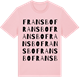 Pink Cotton t-shirt med Fransbo ordlek t-shirt