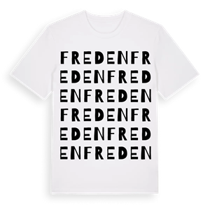Freden ordlek t-shirt – ekologisk bomull t-shirt från PinShirt