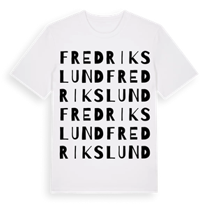 Fredrikslund ordlek t-shirt – ekologisk bomull t-shirt från PinShirt