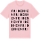 Pink Cotton t-shirt med Fridenhem ordlek t-shirt