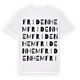 White t-shirt med Fridenhem ordlek t-shirt