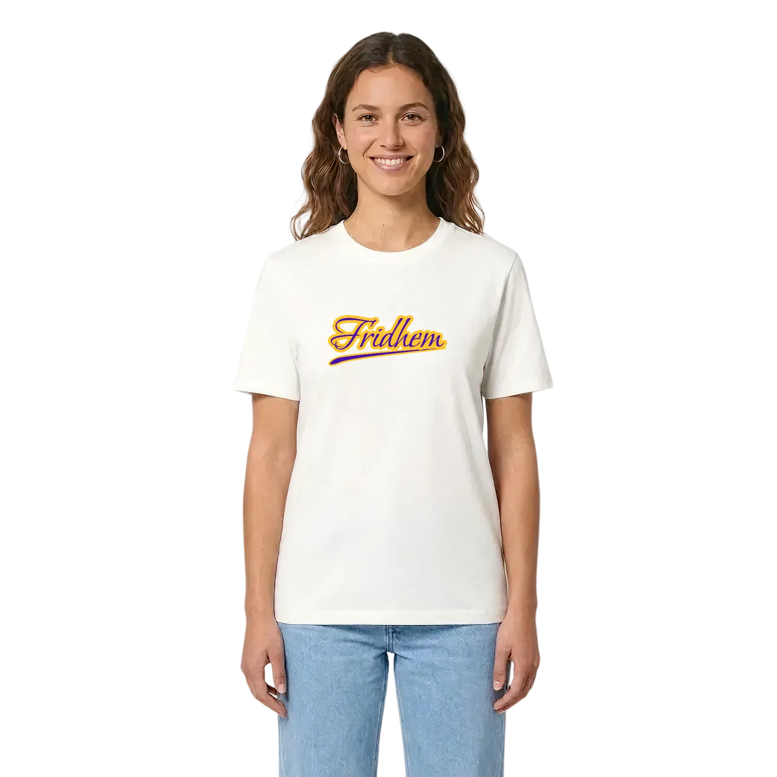 Fridhem baseball t-shirt – White, i miljö