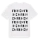 White t-shirt med Frihem ordlek t-shirt