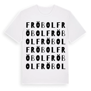 Fröbol ordlek t-shirt – ekologisk bomull t-shirt från PinShirt
