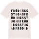 Vintage White t-shirt med Frödingsstugan ordlek t-shirt