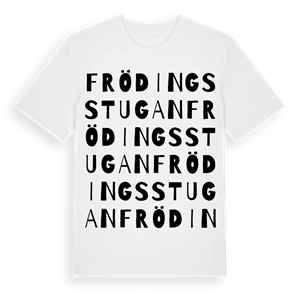 Frödingsstugan ordlek t-shirt – ekologisk bomull t-shirt från PinShirt