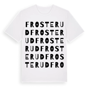 Frosterud ordlek t-shirt – ekologisk bomull t-shirt från Pinshirt