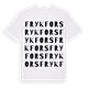 White t-shirt med Frykfors ordlek t-shirt