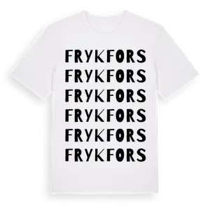 Frykfors ordlek t-shirt – ekologisk bomull t-shirt från Pinshirt