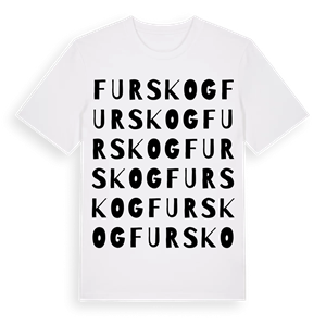 Furskog ordlek t-shirt – ekologisk bomull t-shirt från PinShirt