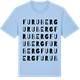 Blue Soul t-shirt med Furuberg ordlek t-shirt