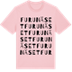 Pink Cotton t-shirt med Furunäset ordlek t-shirt